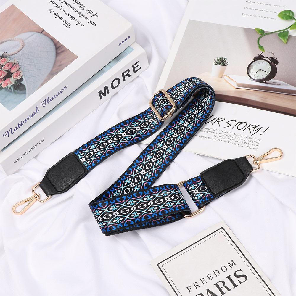 EBINLANDS Dây Đeo Túi Xách Bằng Nilon Màu Cầu Vồng Thời Trang