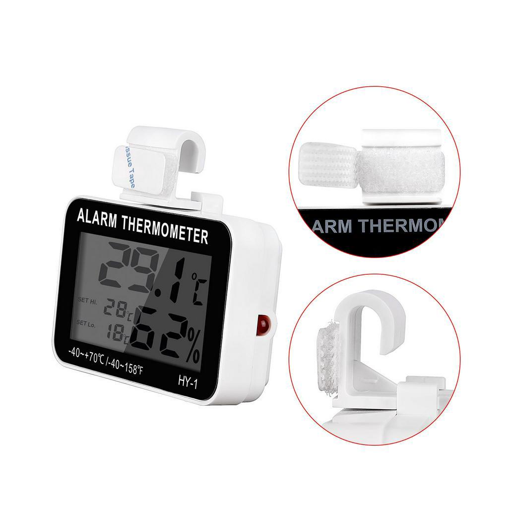 Nhiệt kế tủ lạnh chống thấm nước có độ chính xác cao kỹ thuật số LED, nhiệt kế làm lạnh tủ đông, màn hình kỹ thuật số LCD chính xác