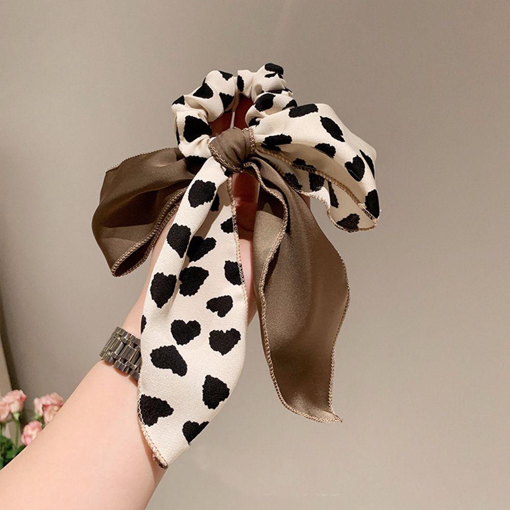 Dây Cột Tóc Ruy Băng Thắt Nơ Phong Cách Hàn Quốc Ngọt Ngào