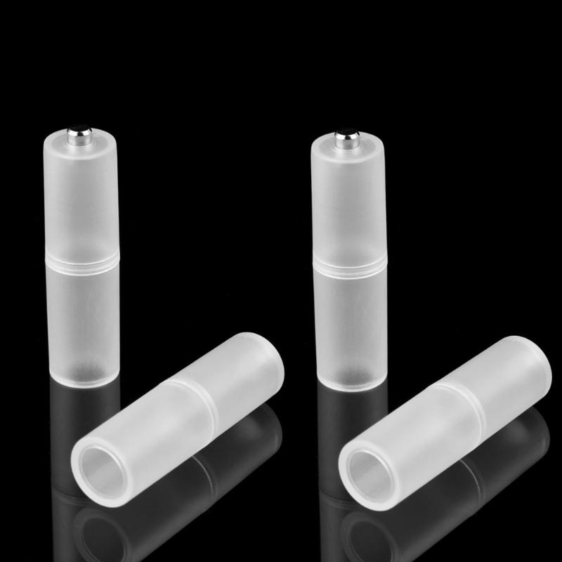 Set 4 bộ chuyển đổi pin cỡ AAA R03 sang AA LR6 + hộp nhựa
