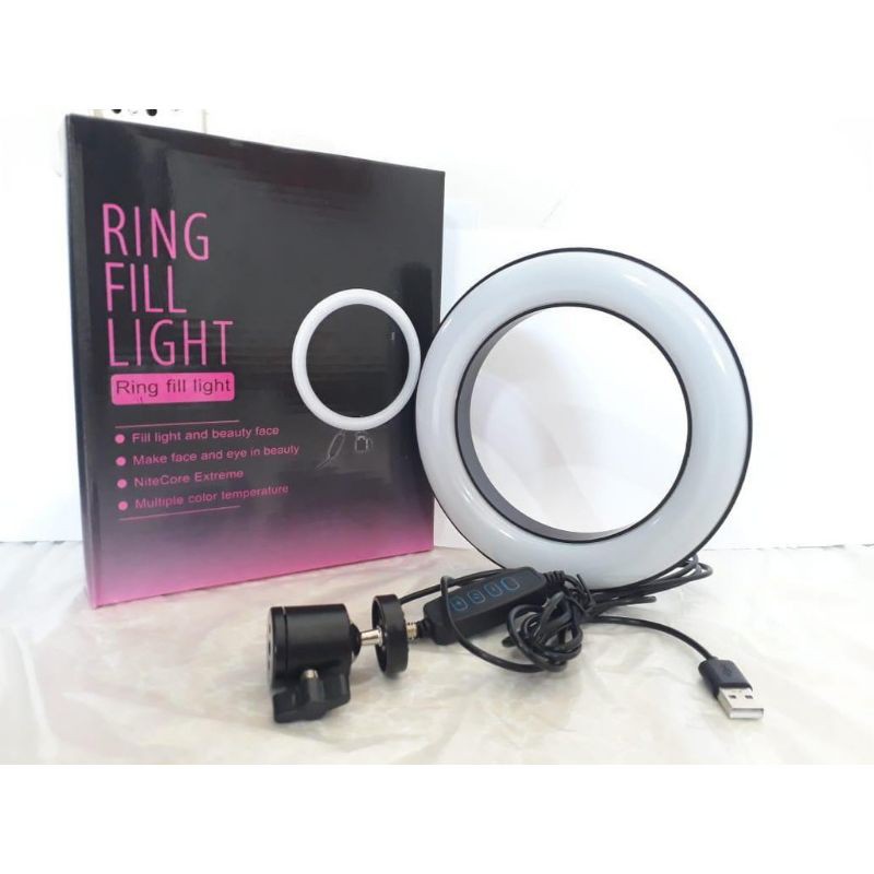 Vòng Đèn Led 26cm Cỡ Lớn Có Giá Đỡ Hỗ Trợ Chụp Ảnh Selfie