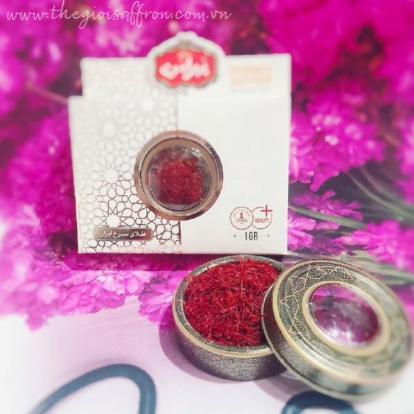 NHỤY HOA NGHỆ TÂY BAHRAMAN NEGIN 1g – SAFFRON BAHRAMAN HỘP THIẾC 1g CHÍNH HÃNG