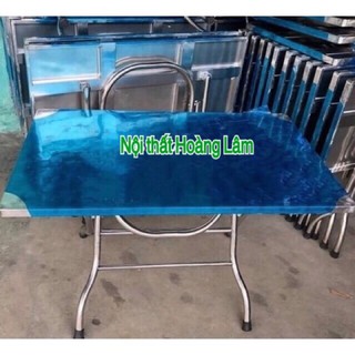 Bàn inox gấp gọn dài 100cm x 60cm