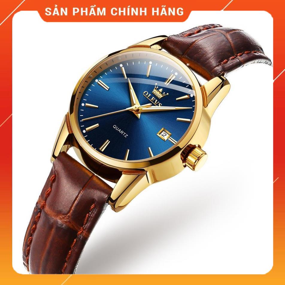 Đồng hồ nữ thương hiệu olevs,chống vô nước,chống xước,dạ quang ban đêm,dây da cao cấp thời trang