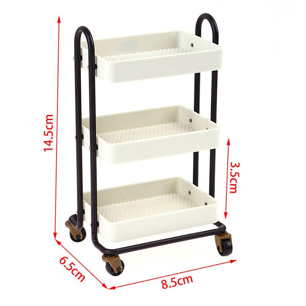 Kệ Sách Có Bánh Xe Tiện Lợi Cho Nhà Búp Bê Tỉ Lệ 1: 6
