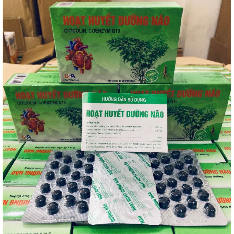 Hoạt huyết dưỡng não, hỗ trợ hoạt huyết, tăng cường tuần hoàn máu não