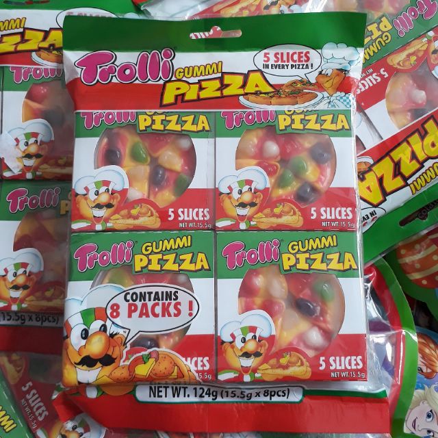 Kẹo dẻo Trolli Pizza gói 8 cái