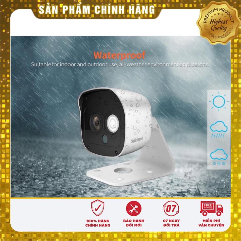 (giá khai trương) [Combo] Camera Ip WiFi SriHome SH029 NEW - 3Mpx Siêu Nét- Kèm Thẻ Nhớ 32Gb Chuyên Dụng