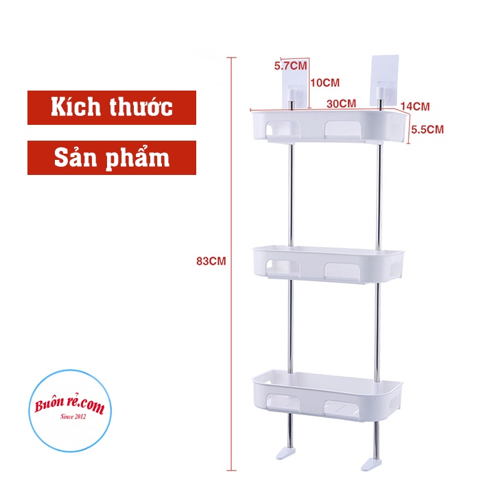 Kệ gác bồn cầu 3 tầng tiết kiệm không gian - Kệ để đồ nhà tắm, Kệ đựng đồ đa năng tiện ích 01557