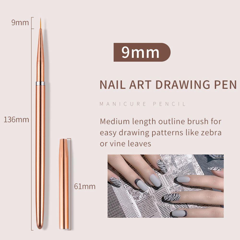 Set 3 Cọ Vẽ Trang Trí Móng Tay Nghệ Thuật Chuyên Nghiệp