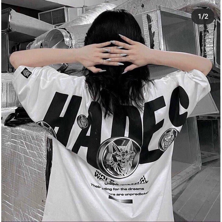 [RẺ VÔ ĐỊCH] Áo thun nam nữ Hades unisex tay lỡ cổ tròn cotton trắng đen basic phom rộng oversize local brand