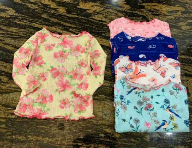 Áo cotton thu đông dài tay cho bé trai bé gái