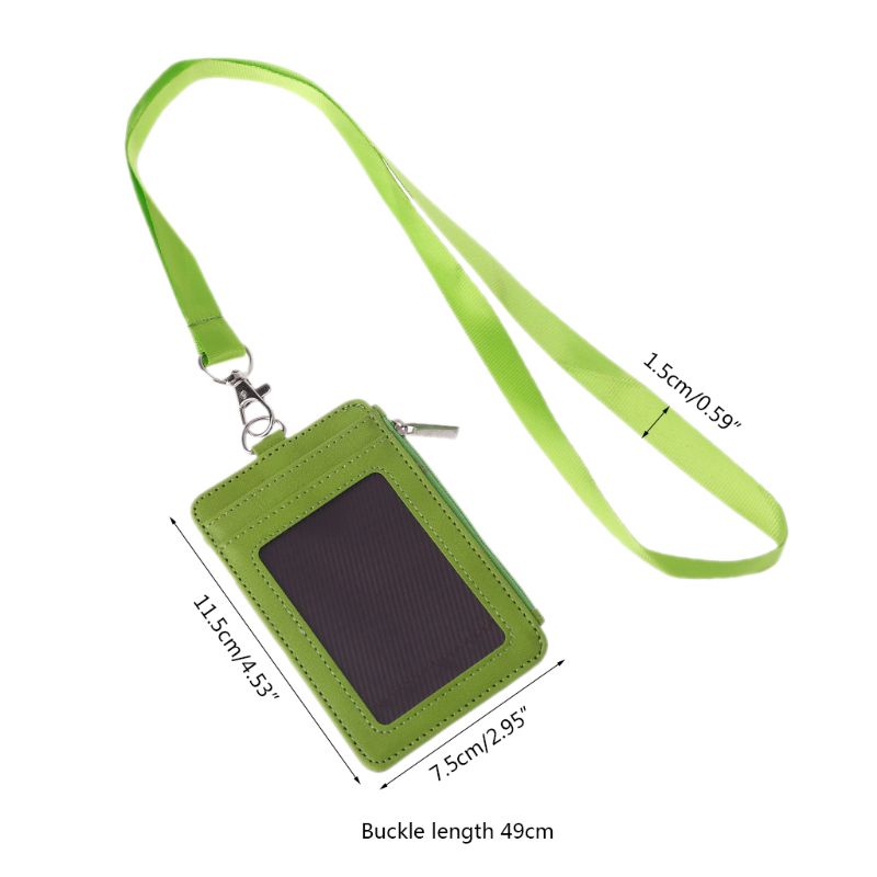 Bao Da Đựng Thẻ ID + Dây Đeo Tiện Dụng