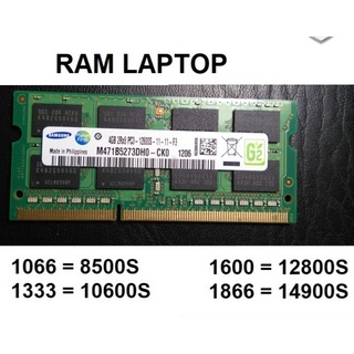 Ram laptop 4gb ddr3 bus 1600, 1333