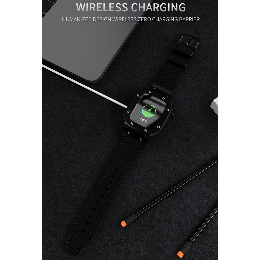 Dây Đeo Đồng Hồ Bằng Silicone Và Kim Loại Cho Apple Watch 7 SE 6 5 4 Band 44mm 45mm