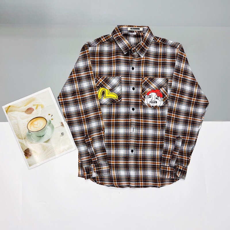 Áo Sơ Mi Nam Tay Dài CLUB Vải Nỉ Caro Cao Cấp Siêu Mềm Phong Cách Moto Club Thời Trang Hot Trend Mới