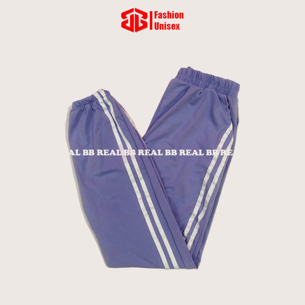 QUẦN THUN SỌC NỮ - Chất Vải Thun Da Cá Mềm, Ống Túm Form Unisex, Freesize Từ 45 - 65KG - BB REAL