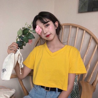 Áo Croptop Cổ Tim Cá Tính (Shop Bán Áo Thun Đẹp)
