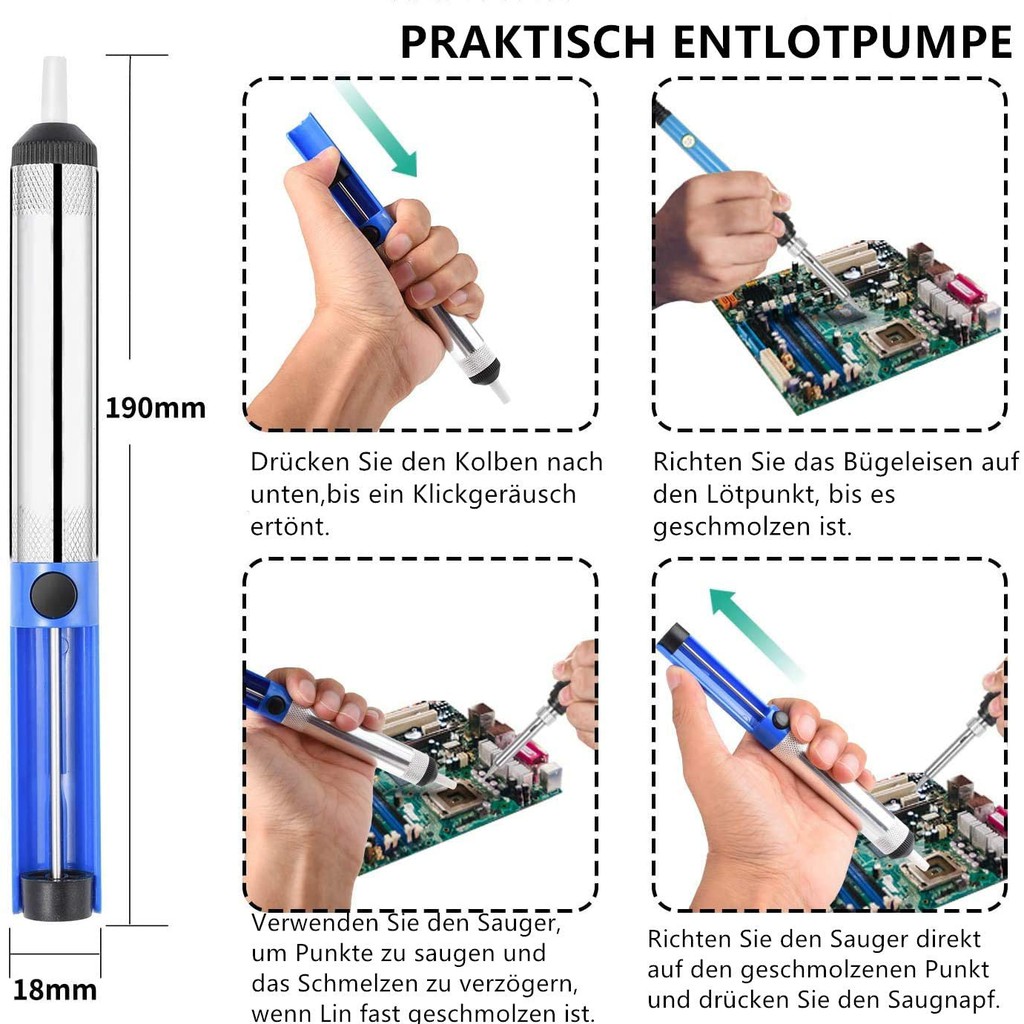 1 Ống Hút Thiếc Hàn Bằng Nhôm