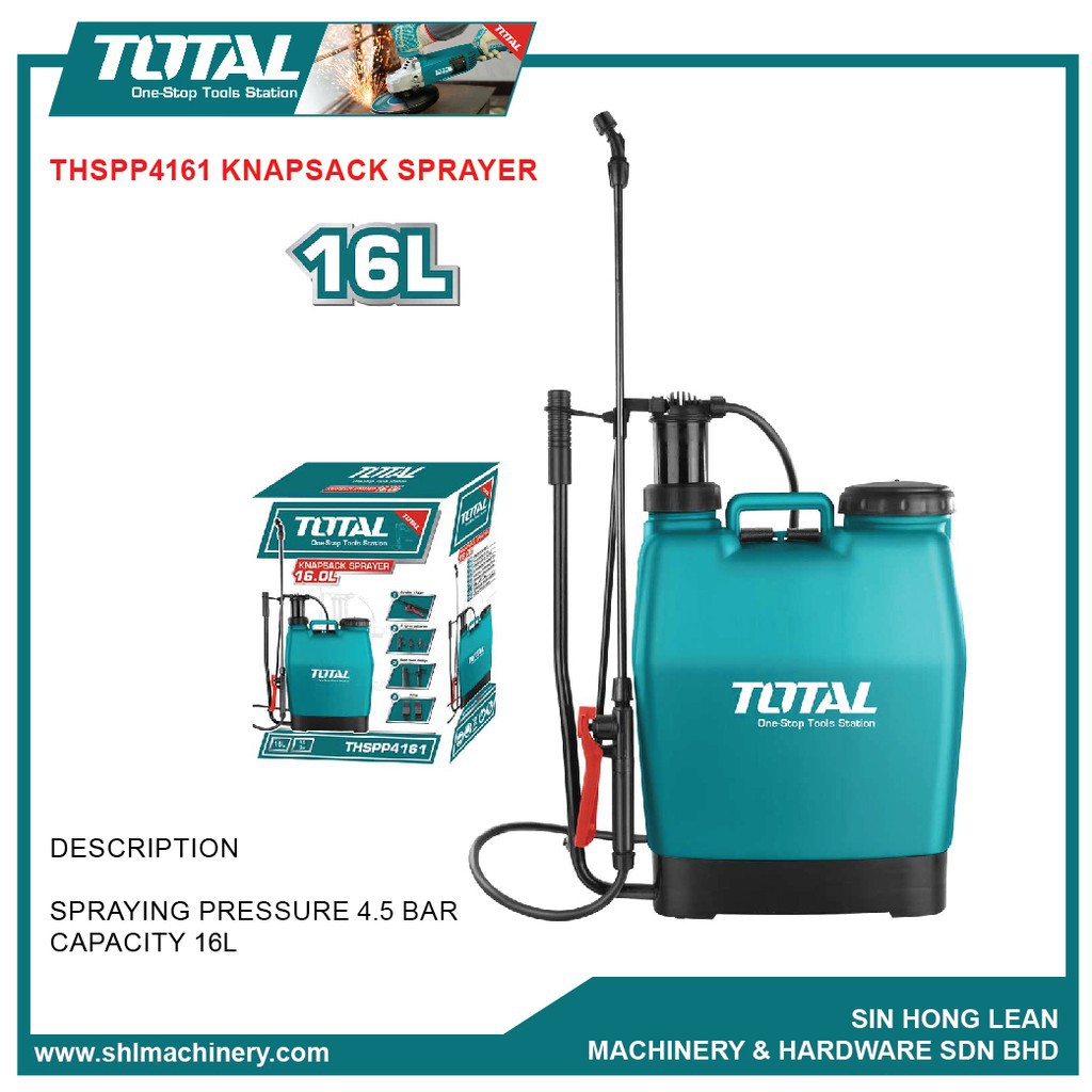 BÌNH XỊT THUỐC 16L TOTAL THSPP4161  BÌNH PHUN SÁT KHUẨN