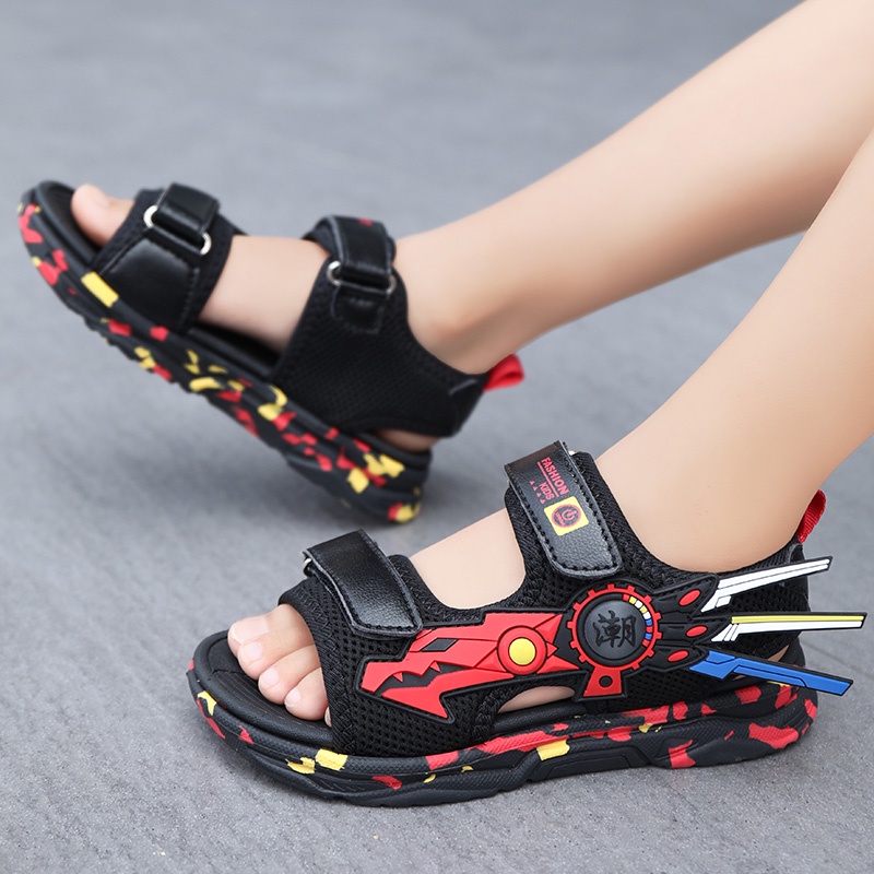 Giày sandal siêu nhẹ chống trượt thời trang mùa hè cho bé trai đi biển