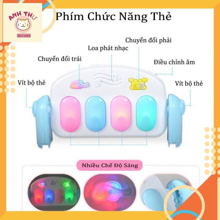 Thảm nằm chơi nhạc cho bé phát triển trí tuệ, thảm piano .