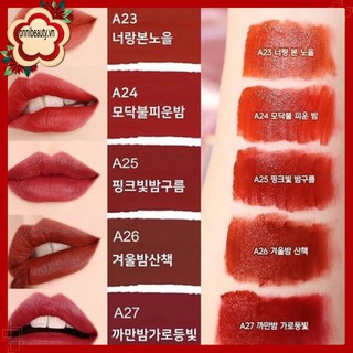 Son black rouge son kem môi ver5 son kem lì air fit velvet ver5