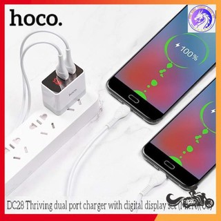 CÓC SẠC NHANH 2 CỔNG USB 5.0A HOCO DC28