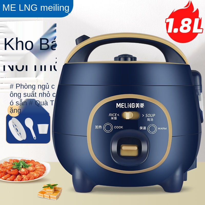 Nồi cơm điện mini MEILING MD-DC1826 1.8L đa năng, Nấu cơm, Nấu cháo, Hầm xương, Luộc rau củ quả tiện lợi