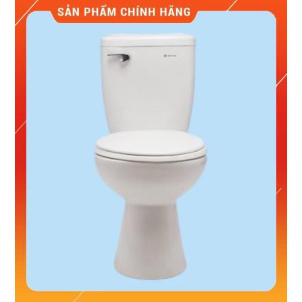 (SALE) Bàn cầu gạt thiên thanh wave giá rẻ - hàng chính hãng bảo hành bộ xả 2 năm men sứ 10 năm