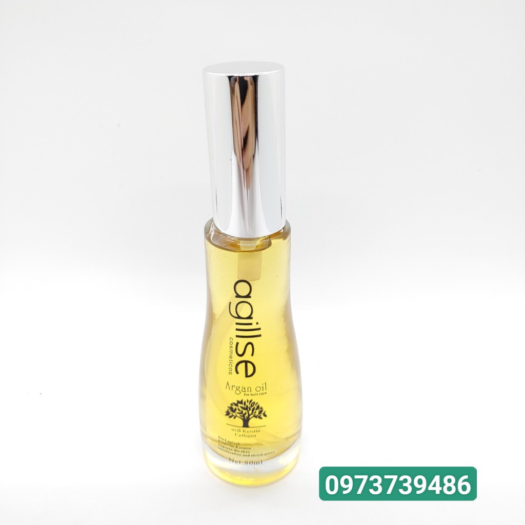 [ Hàng Chuẩn] Tinh Dầu Dưỡng Tóc Cao Cấp Agillse Argan Oil - Hương Nước Hoa Quyến Rũ 80ML
