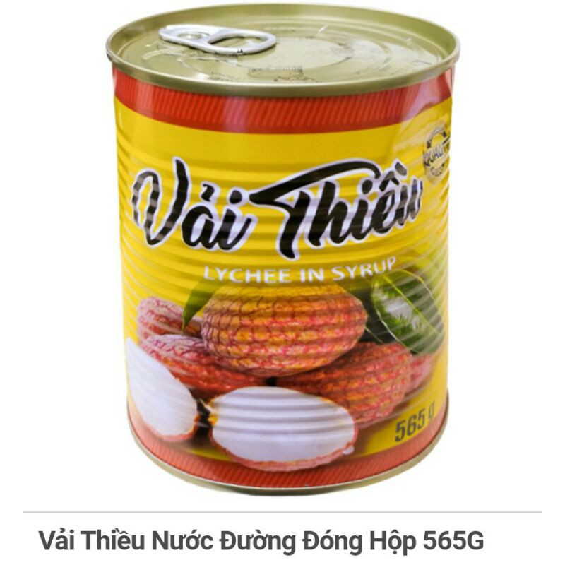 Vải Thiều Nước Đường Đóng Hộp 565G