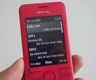 Điện thoại Nokia Asha 206 (N206) - 2 sim