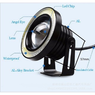 Cặp Đèn led pha gầm angle eyes BMW 89mm