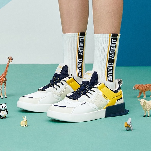 Giày thể thao Xtep phong cách đường phố chống mài mòn bền bỉ thời trang đơn giản thoải mái dành cho nam