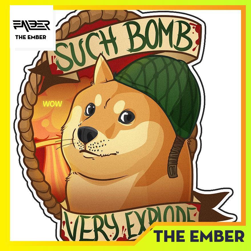 Áo CSGO Doge sticker cute 100% cotton dáng oversize