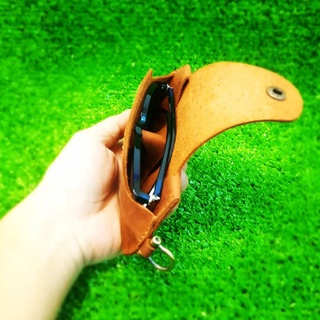 BAO DA ĐỰNG MẮT KÍNH DA BÒ THẬT CÁ TÍNH (NÚT BÓP,NÚT NAM CHÂM) ĐỒ DA HANDMADE