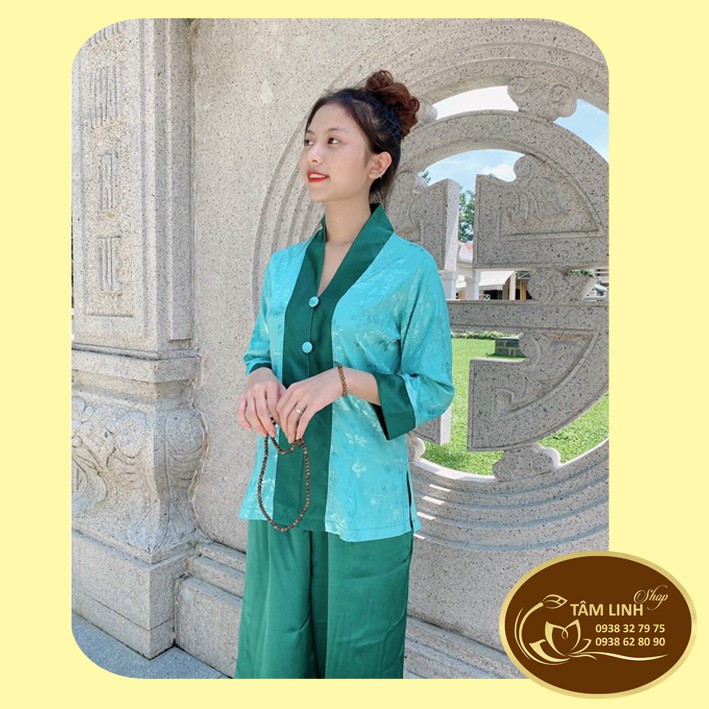 Đồ Lam Đi Chùa_Gấm Lụa Cao Cấp