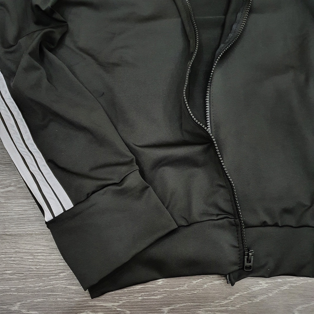 Áo khoác thể thao Nam, Nữ Vải PoLy Cao Cấp , Sọc Tay , Xỏ Ngón che Nắng