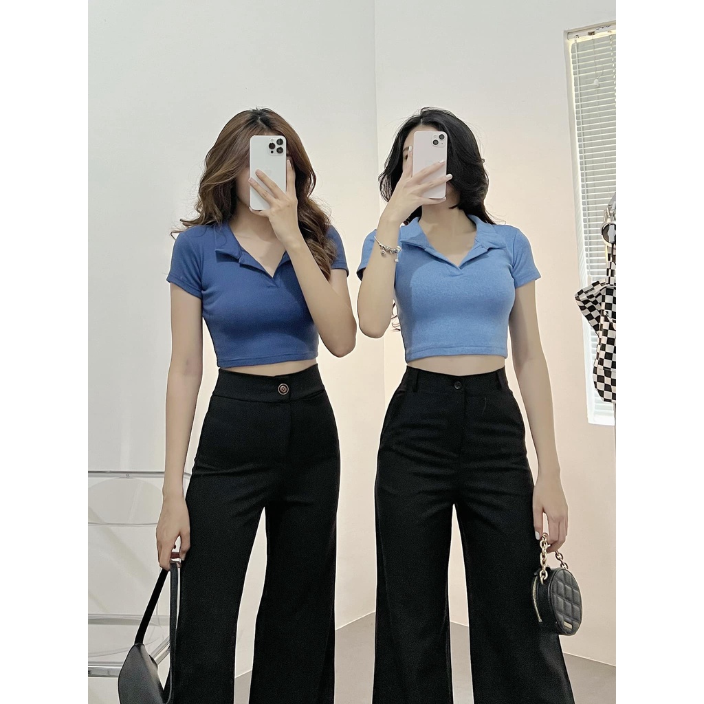 [Mẫu Mới]-Quần vải tây ống suông Nữ lưng cao ôm Body tôn dáng dài 100cm kiểu dáng Hàn Quốc.M-8045