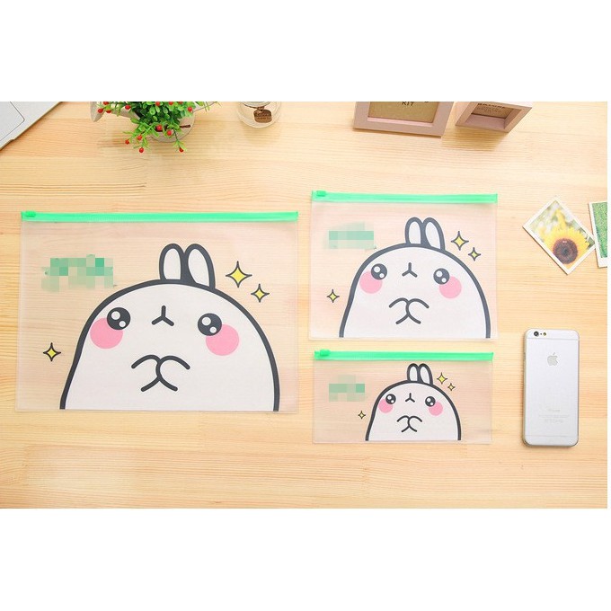 Túi zip Thỏ Trắng siêu cute 3 size