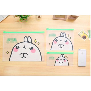 Túi zip Thỏ Trắng siêu cute 3 size