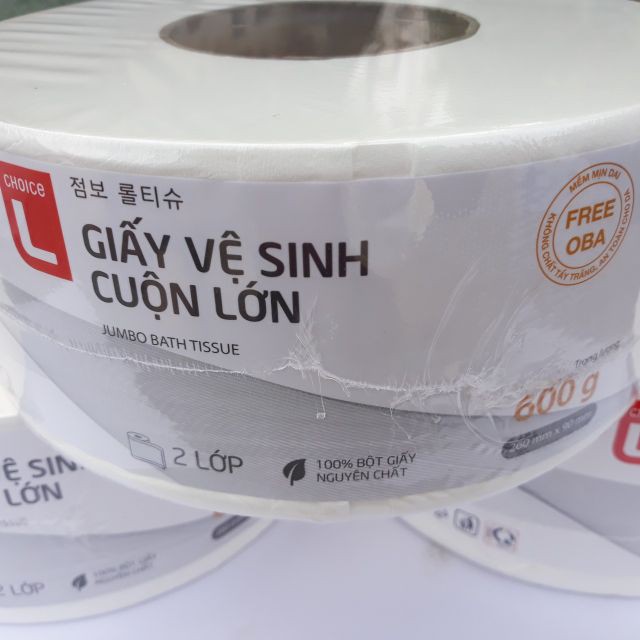 Giấy vệ sinh (2 lớp) cuộn lớn Choice L Hàn Quốc S030