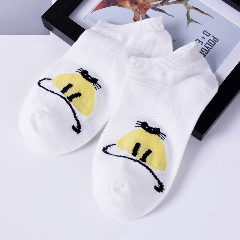 Tất Cotton Cổ Cao Hoạ Tiết Động Vật Hoạt Hình Đáng Yêu Cho Nữ