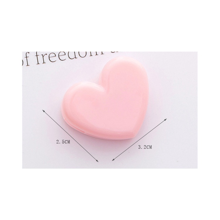 Kẹp giấy a4 cute hình trái tim màu hồng MODINA, kẹp giấy nhựa dễ thương