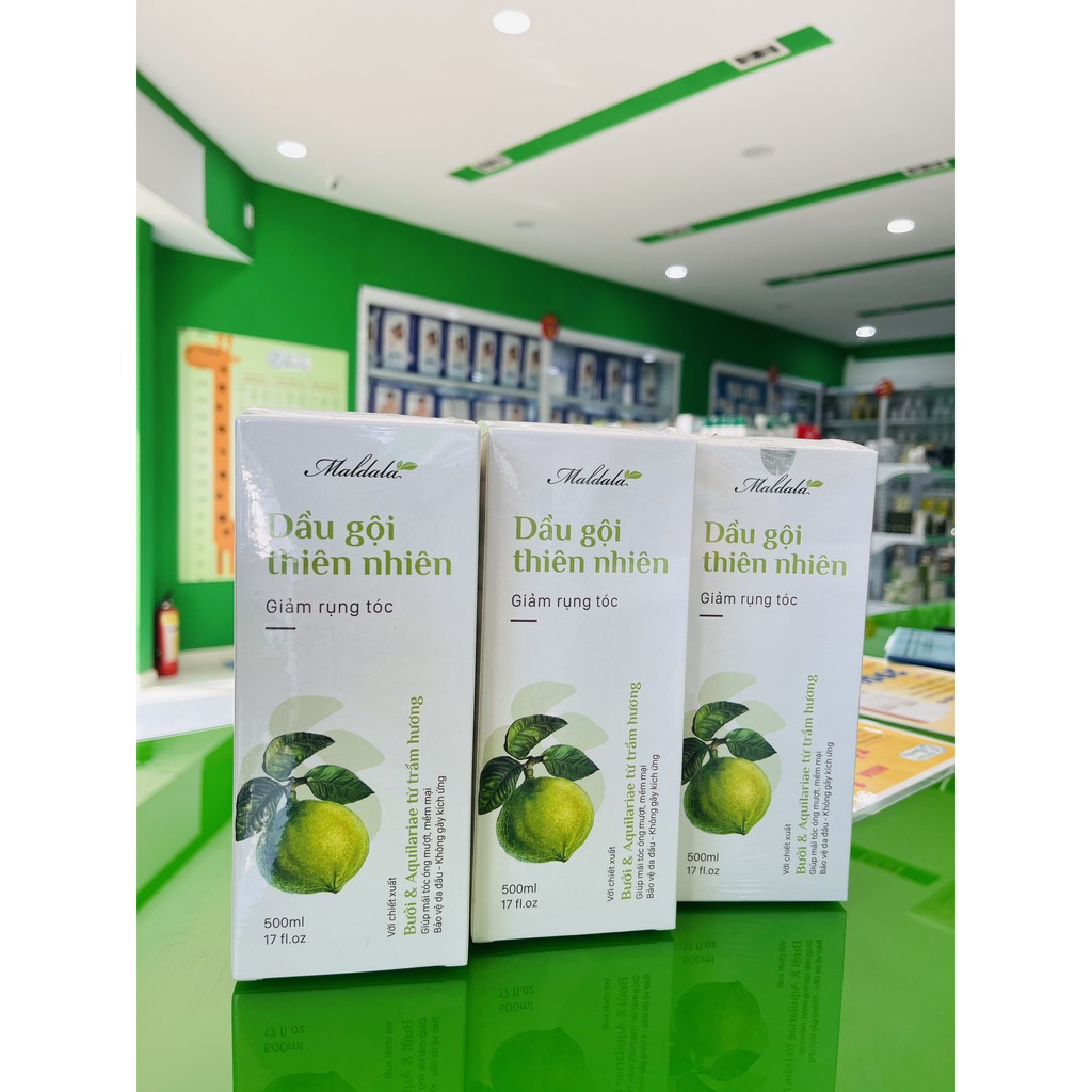 Maldala Dầu gội Thiên nhiên, Kích thích mọc tóc, giảm rụng tóc - Chai 500ML