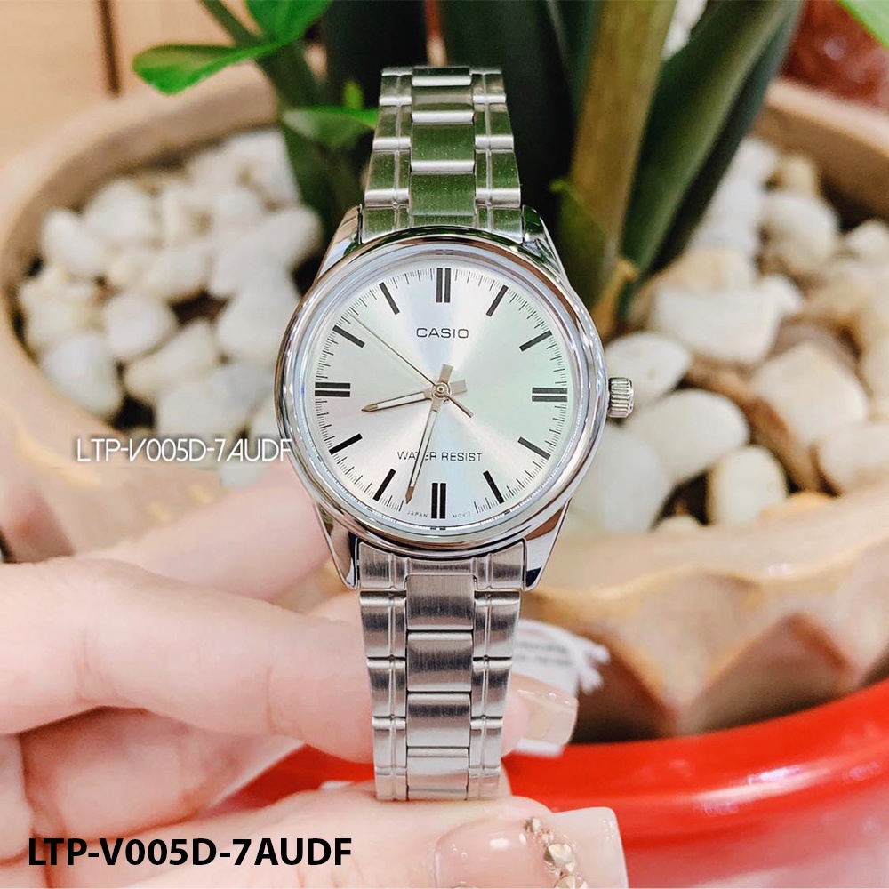 Đồng hồ nữ dây da chính hãng Casio Anh Khuê LTP-V005