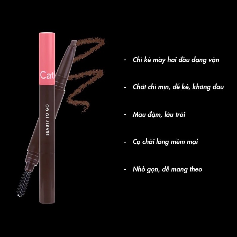 Chì Kẻ Mày Mini Cathy Doll Beauty To Go Economy Eye Brow Pencil 0.16g