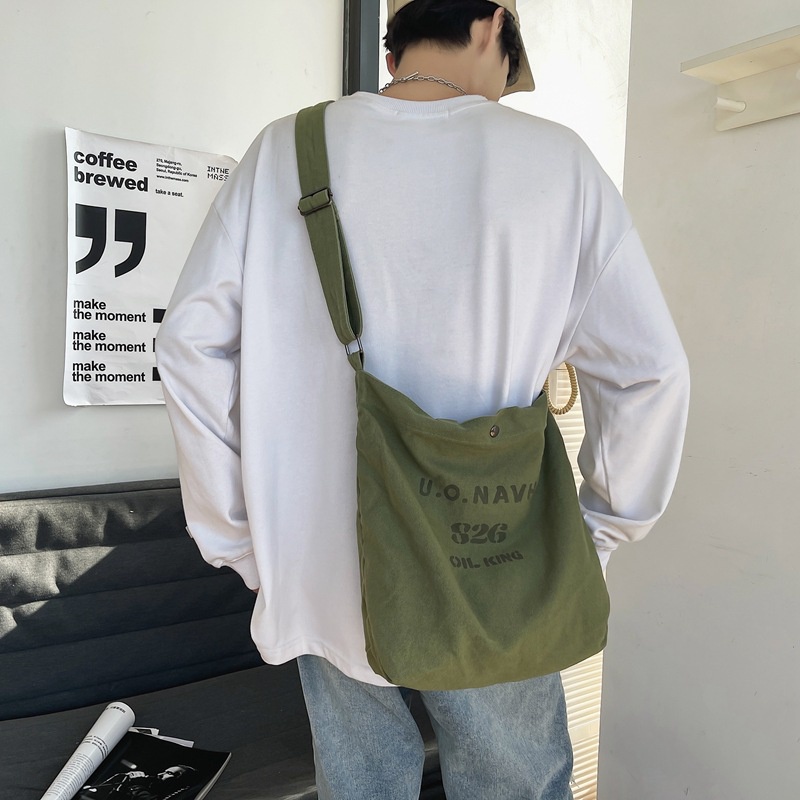 Túi Xách Canvas Cỡ Lớn Thời Trang Hàn Quốc Cho Nam
