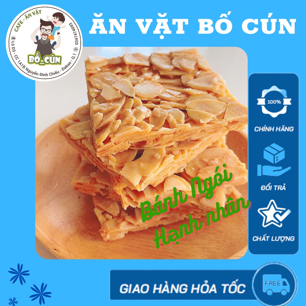 [Rẻ vô địch] Bánh Ngói Hạnh Nhân  Bánh Dinh Dưỡng ăn Kiêng thơm ngon bổ dưỡng( Bịch 250gram)